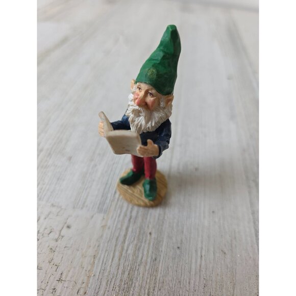 Vintage elf reading Santa figurine village Xmas cute unique - Picture 1 of 9